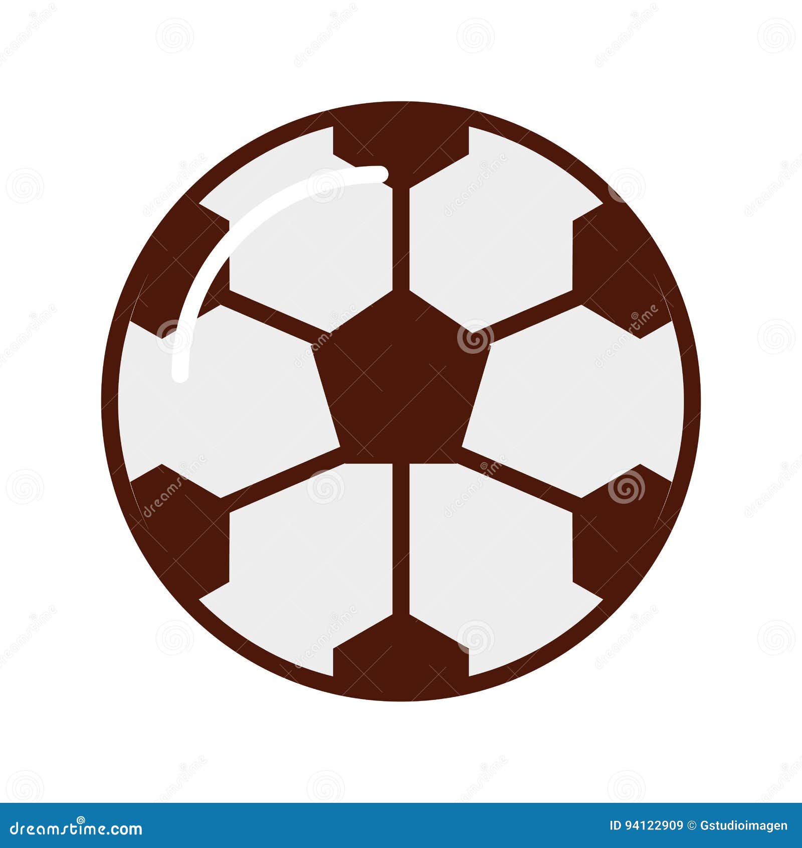 Brightly Soccer Ball Cartoon Stock Vector Illustration of graphic