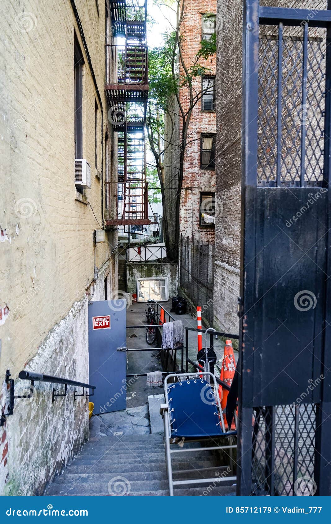 Brighton Beach back yard. stock image. Image of demolition 85712179