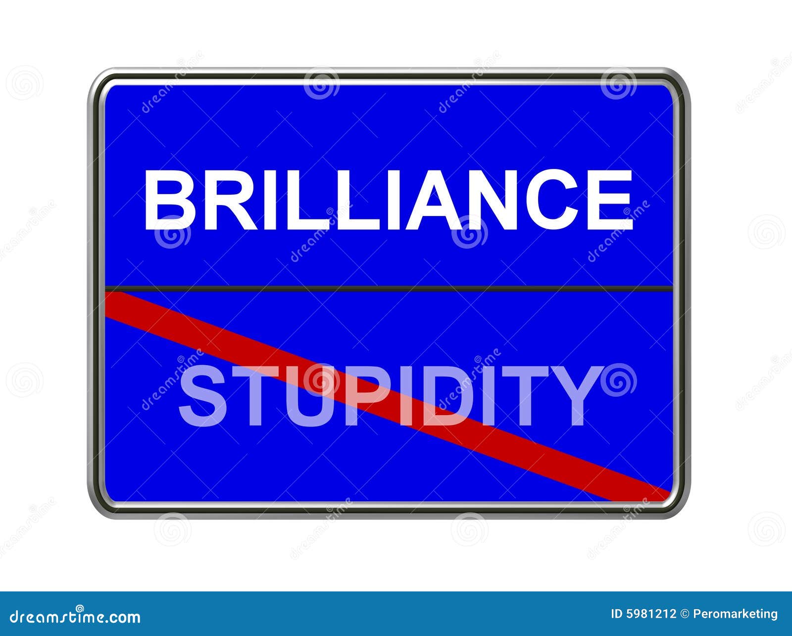 brilliance is not stupidity
