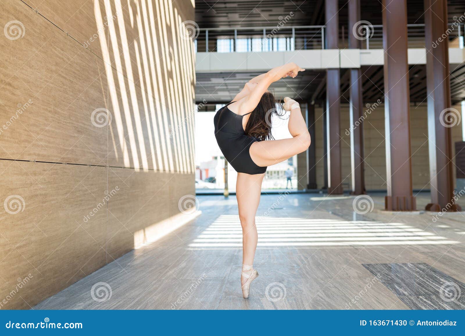 Skilled Ballet Dancer Performing on Street Stock Photo - Image of ...