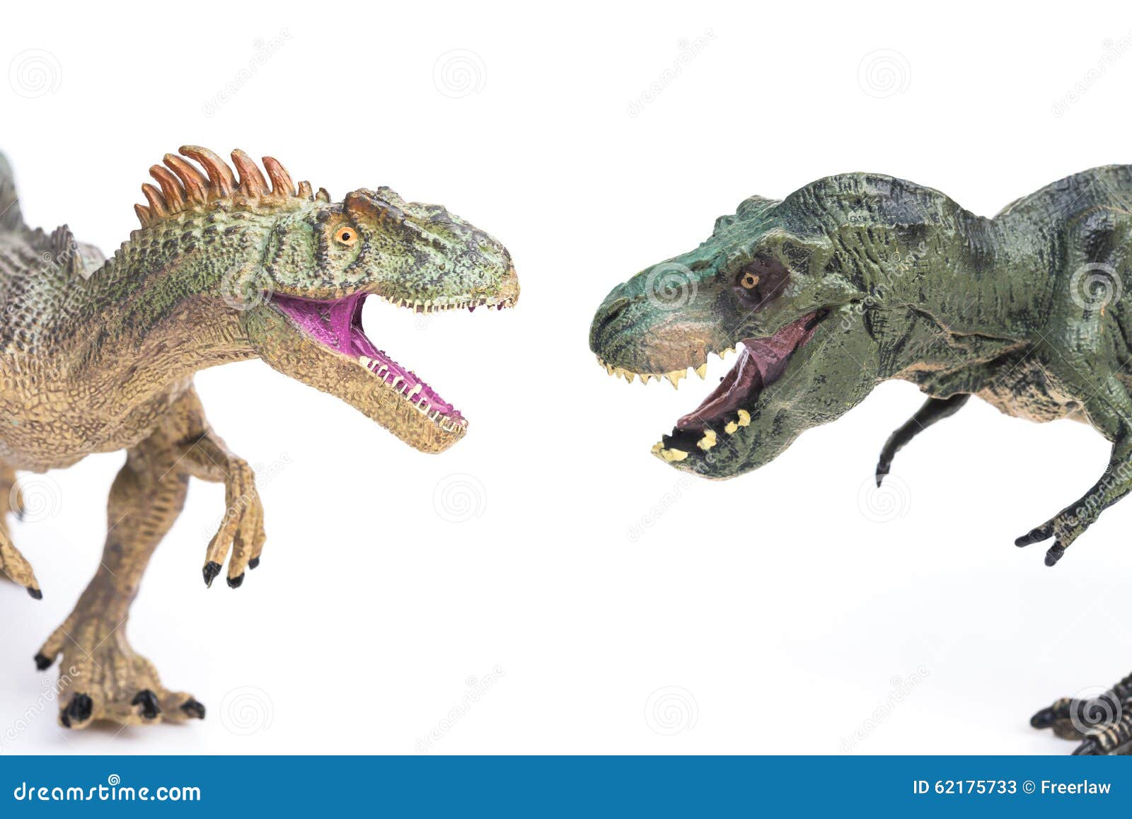 Brinquedo Do Tiranossauro E Do Allosaurus No Branco Imagem de Stock -  Imagem de irritado, nave: 62175733, image size:1600x1158