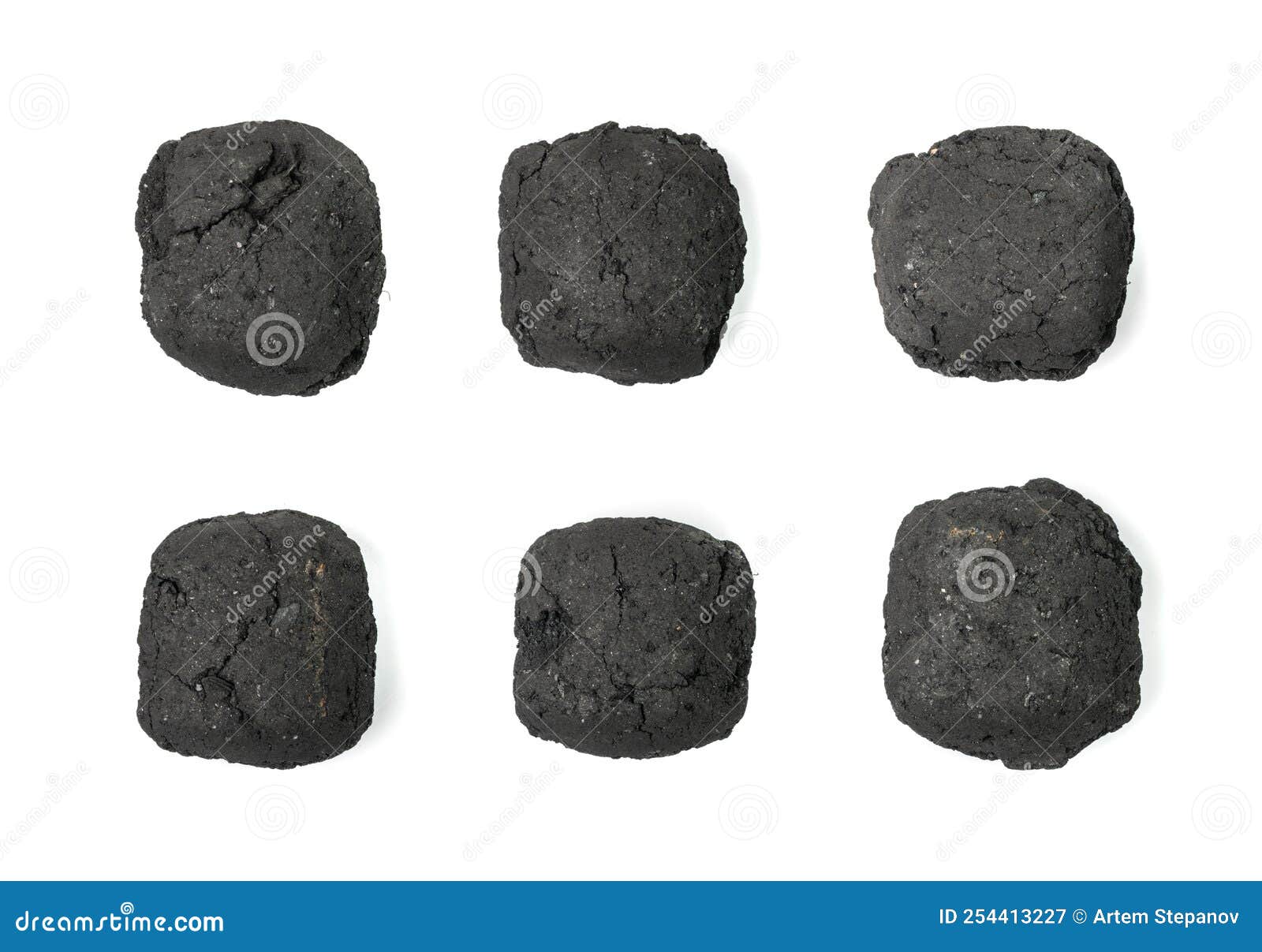 Briquette au charbon image stock. Image du appuyé, coconut - 254413227