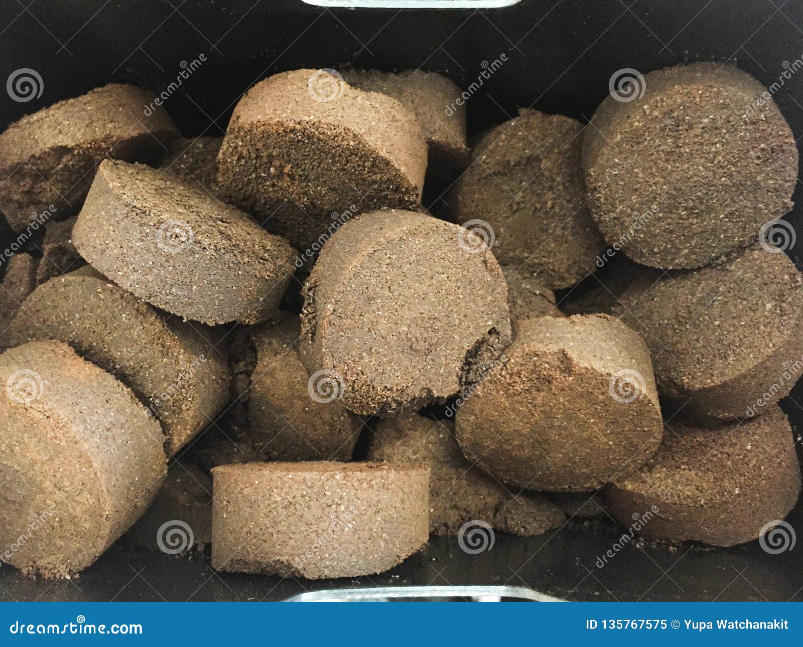 Briquette Used Coffee Grounds Stock Image Image of brown, powder