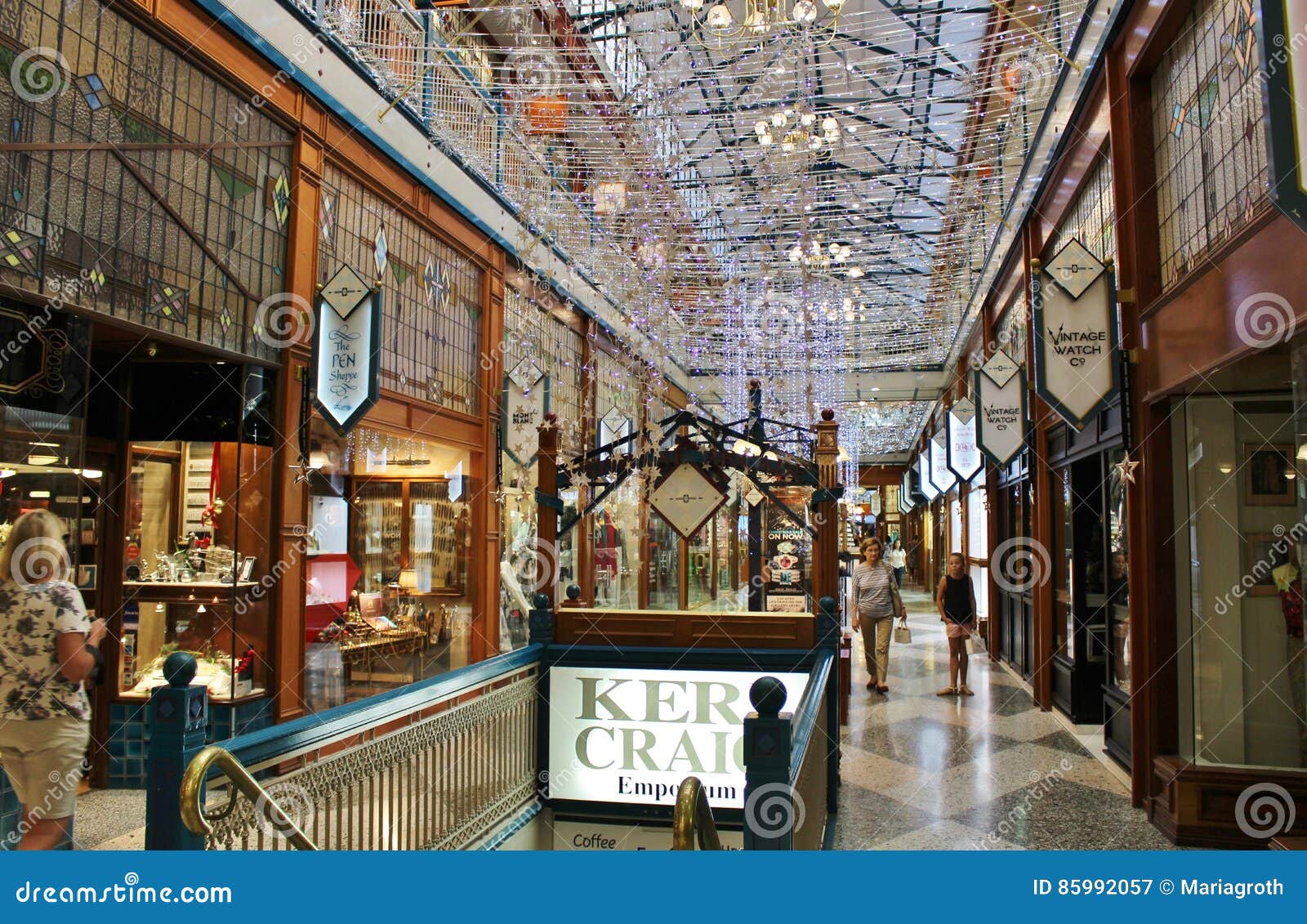 Brisbane Arcade editorial photography. Image of facade 85992057