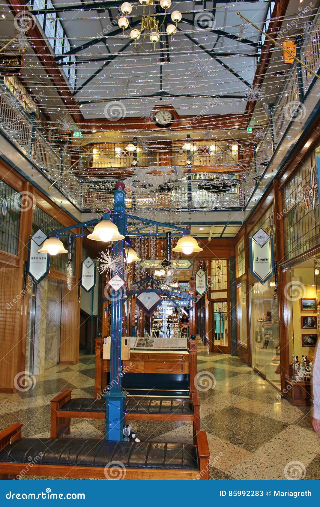 Brisbane Arcade editorial stock photo. Image of construction 85992283