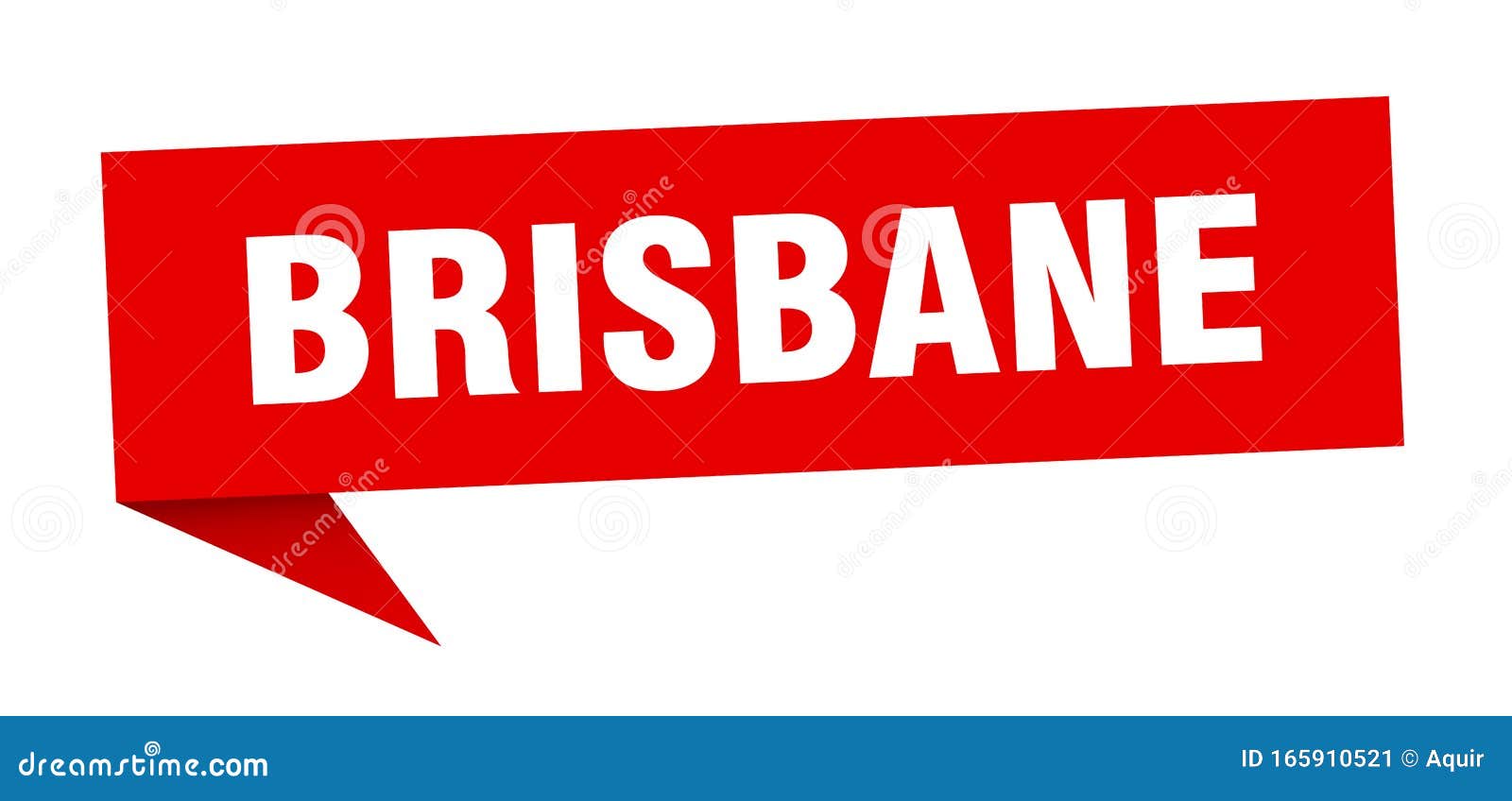 Brisbane Sticker. Brisbane Signpost Pointer Sign Stock Vector