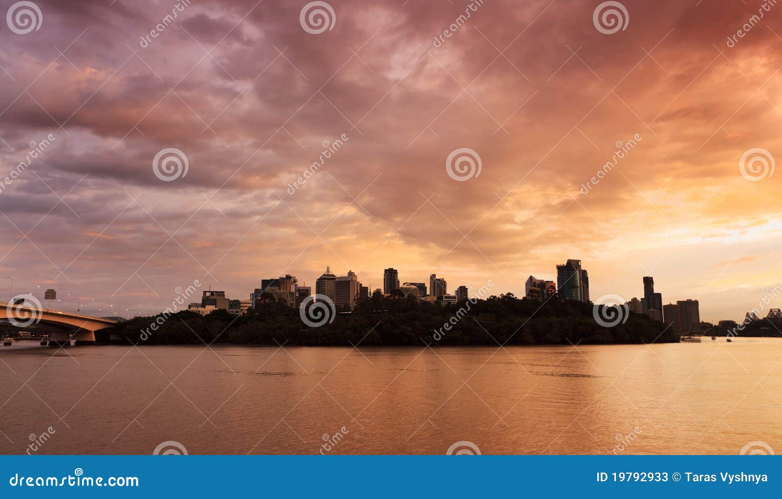 Brisbane sunrise stock image. Image of safe, clouds, stone 19792933