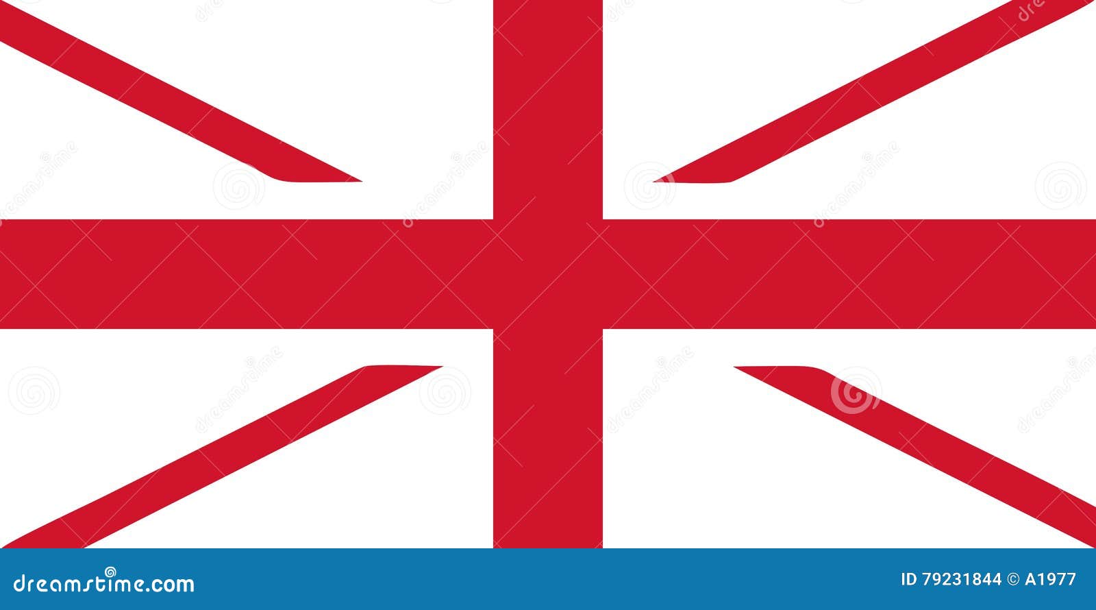 Britische Flagge Ohne Blau Vektor Abbildung Illustration Von Ohne