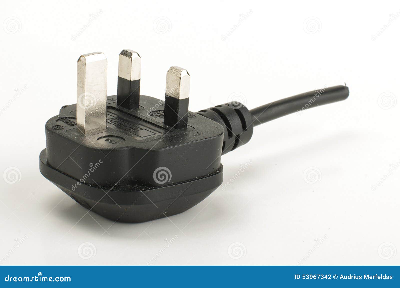 British AC Grid Electricity Plug Cut from Wire Stock Photo Image of