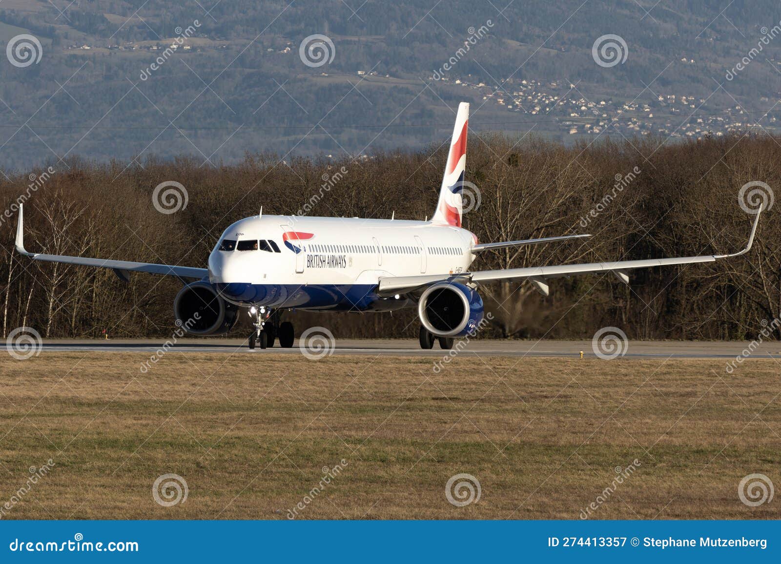 A British Airways Airbus A321NEO At Geneva Airport Editorial Photo ...