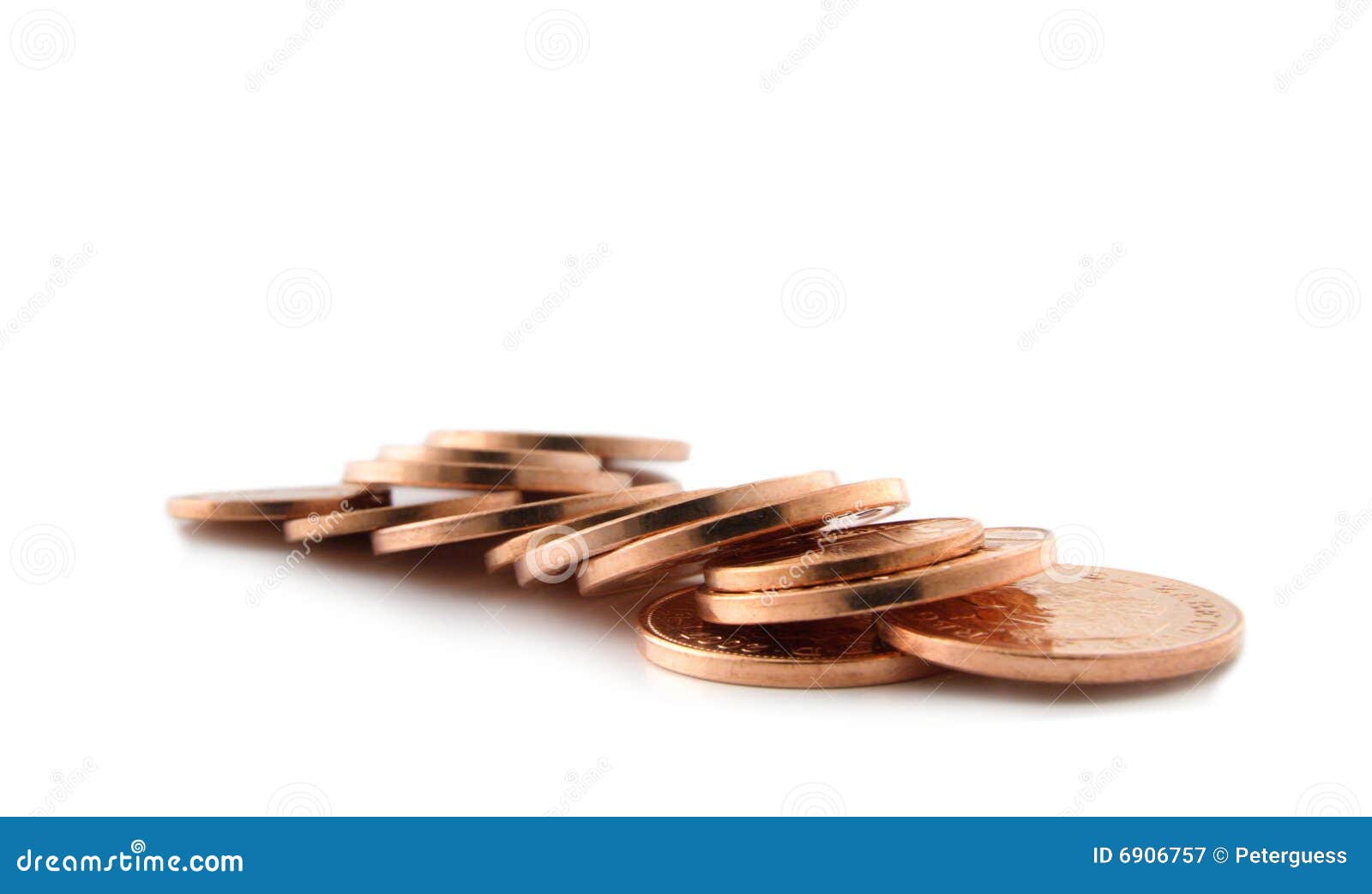British Copper Coins stock image. Image of britain, heap 6906757