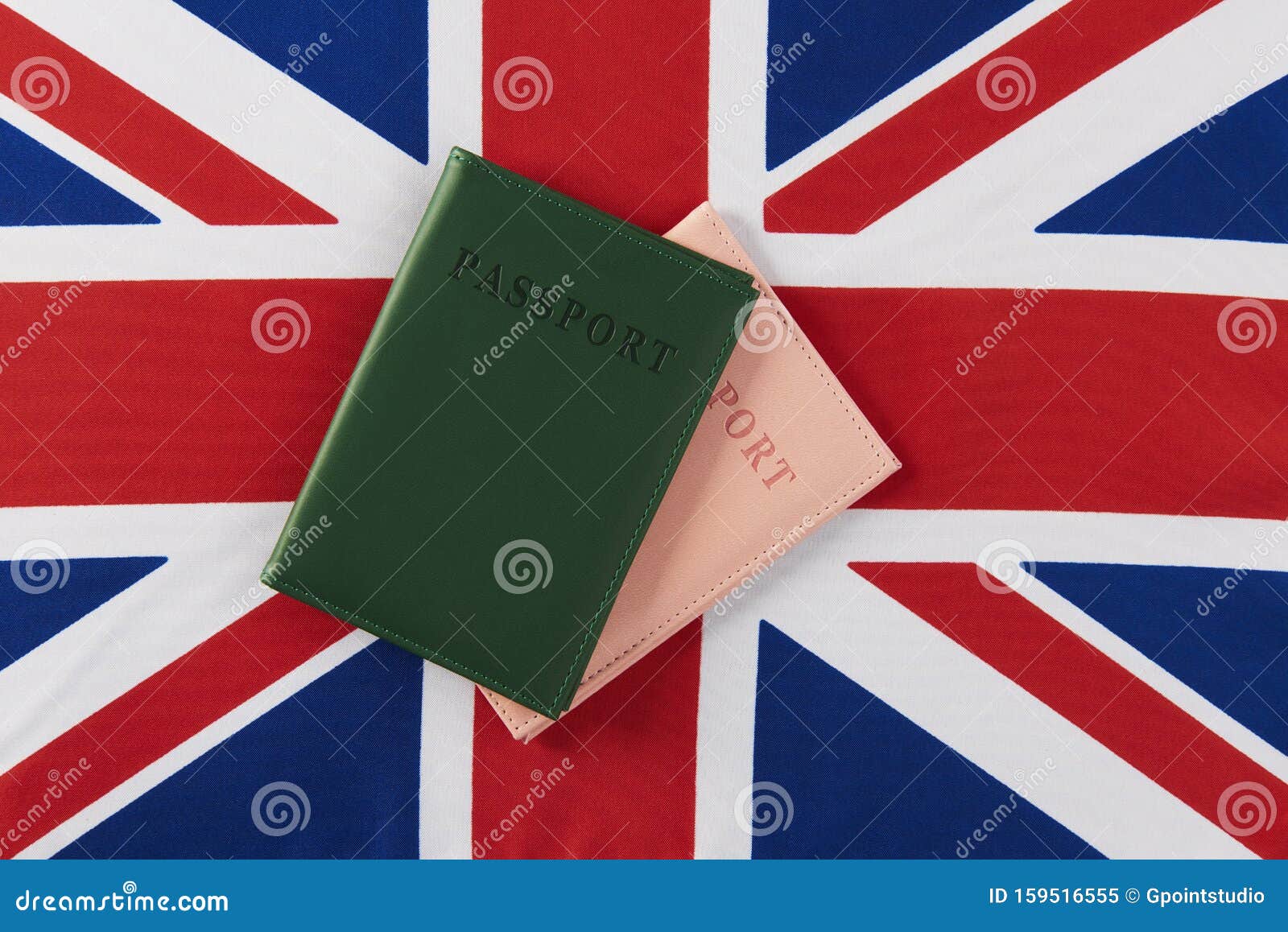 British flag with passport stock image. Image of immigrant 159516555