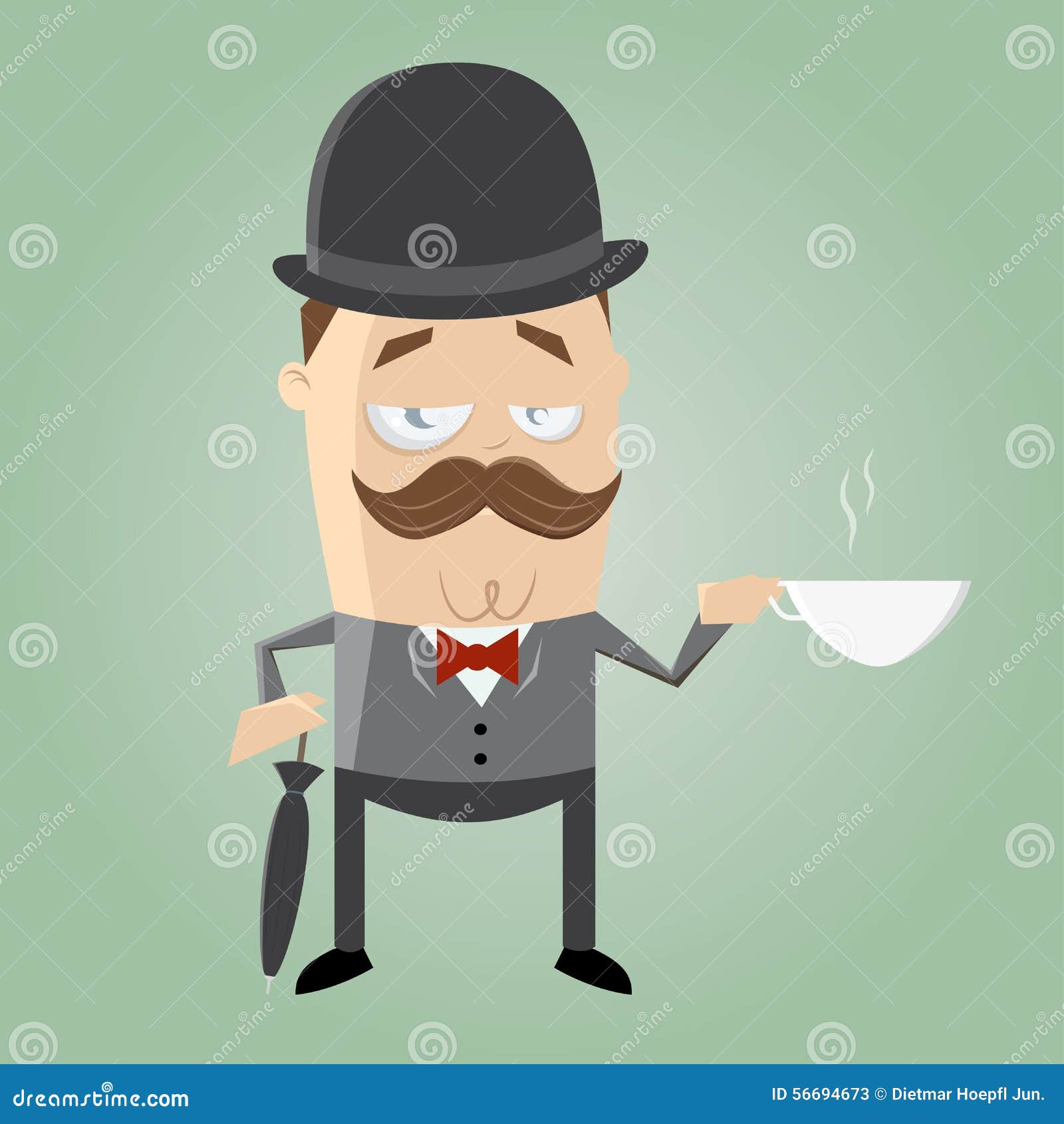 British man with tea stock vector. Illustration of britain - 56694673