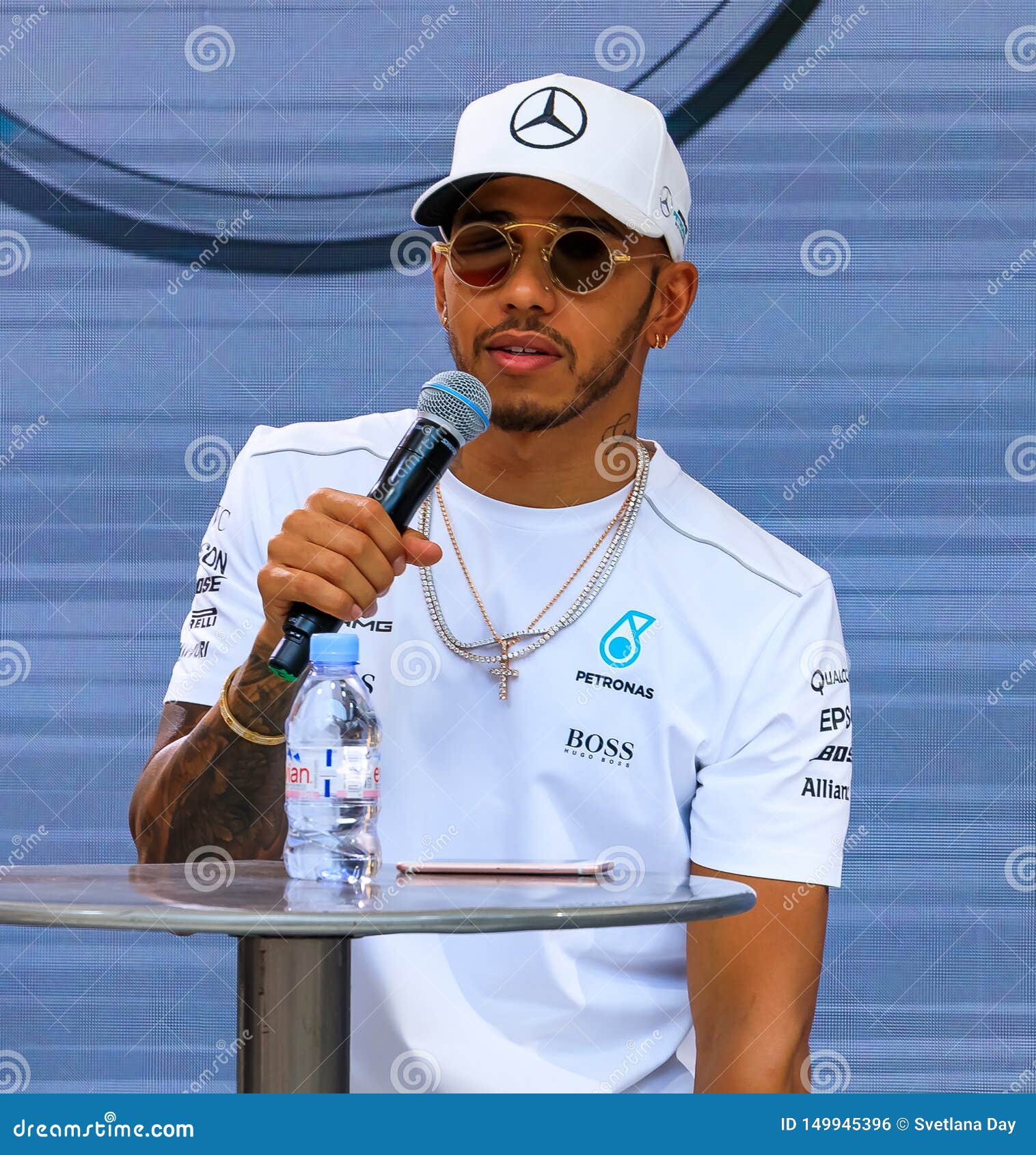 British Driver Lewis Hamilton, 5 Time Formula 1 World Champion at Grand Prix Race Fan Event in Monte Carlo Monaco Editorial Photo - of luxury, carlo: