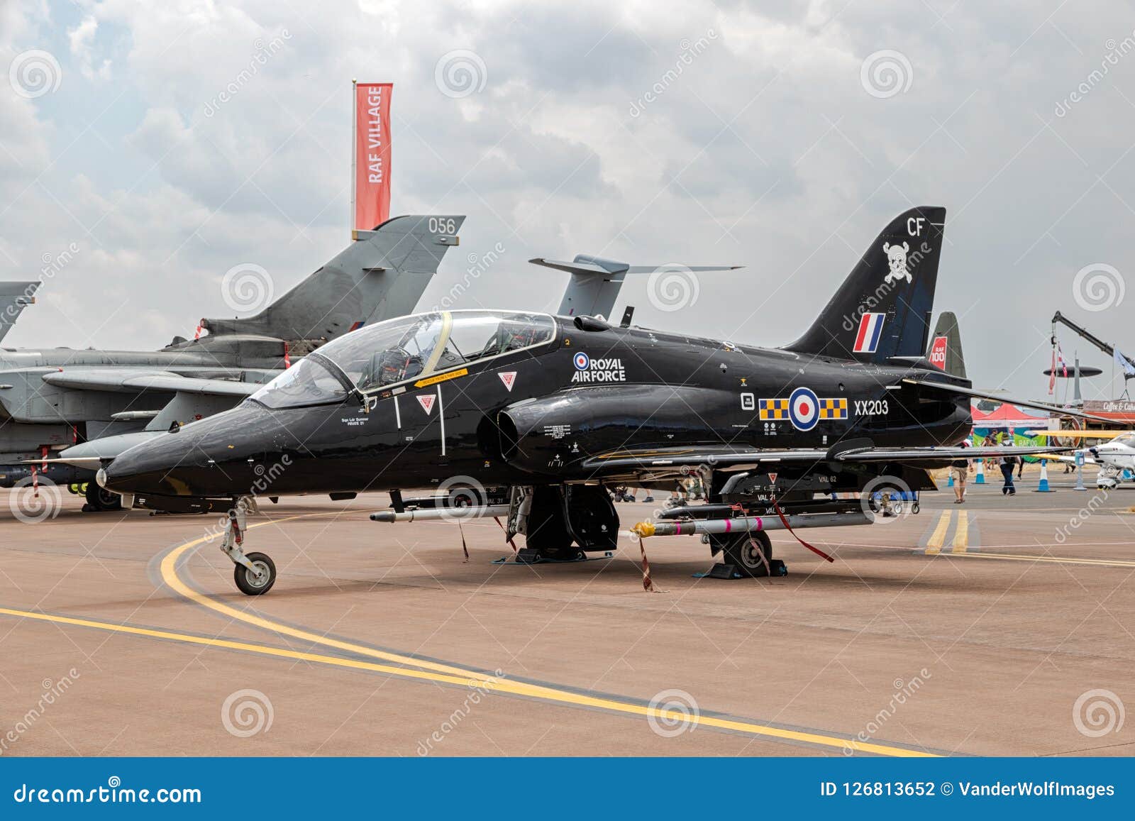 British Royal Air Force BAe Hawk Trainer Jet Editorial Photography ...