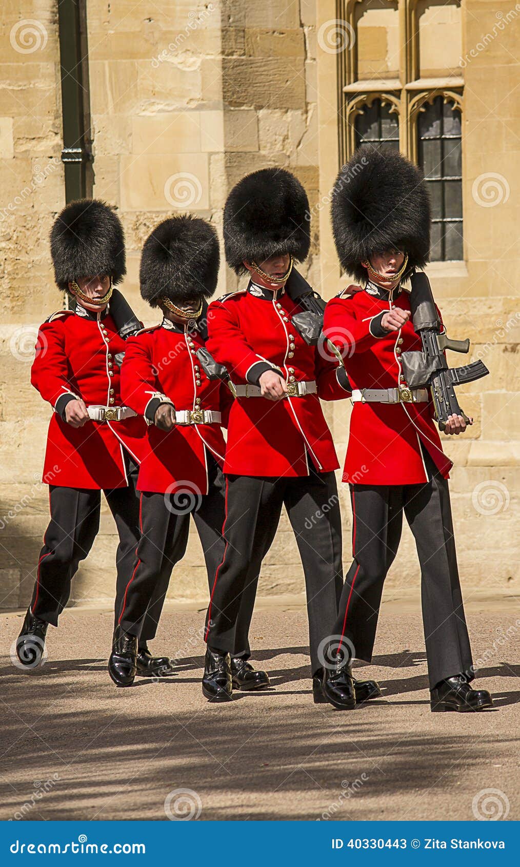 British Royal Guards Marching Editorial Stock Photo Image of england