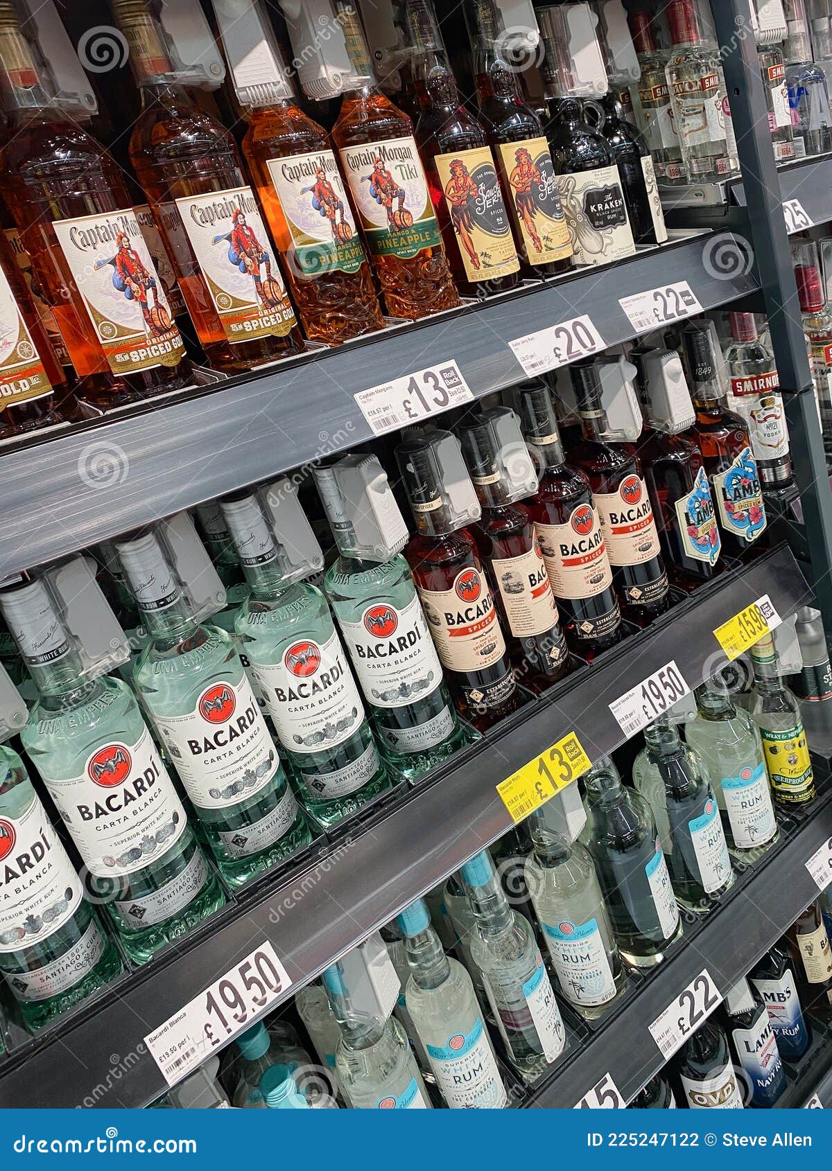British Supermarket Alcoholic Drinks Editorial Photography Image of