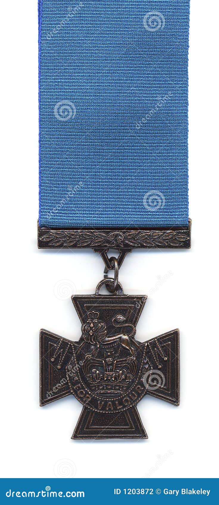 British Victoria Cross Blue Ribbon Stock Photo Image of medals