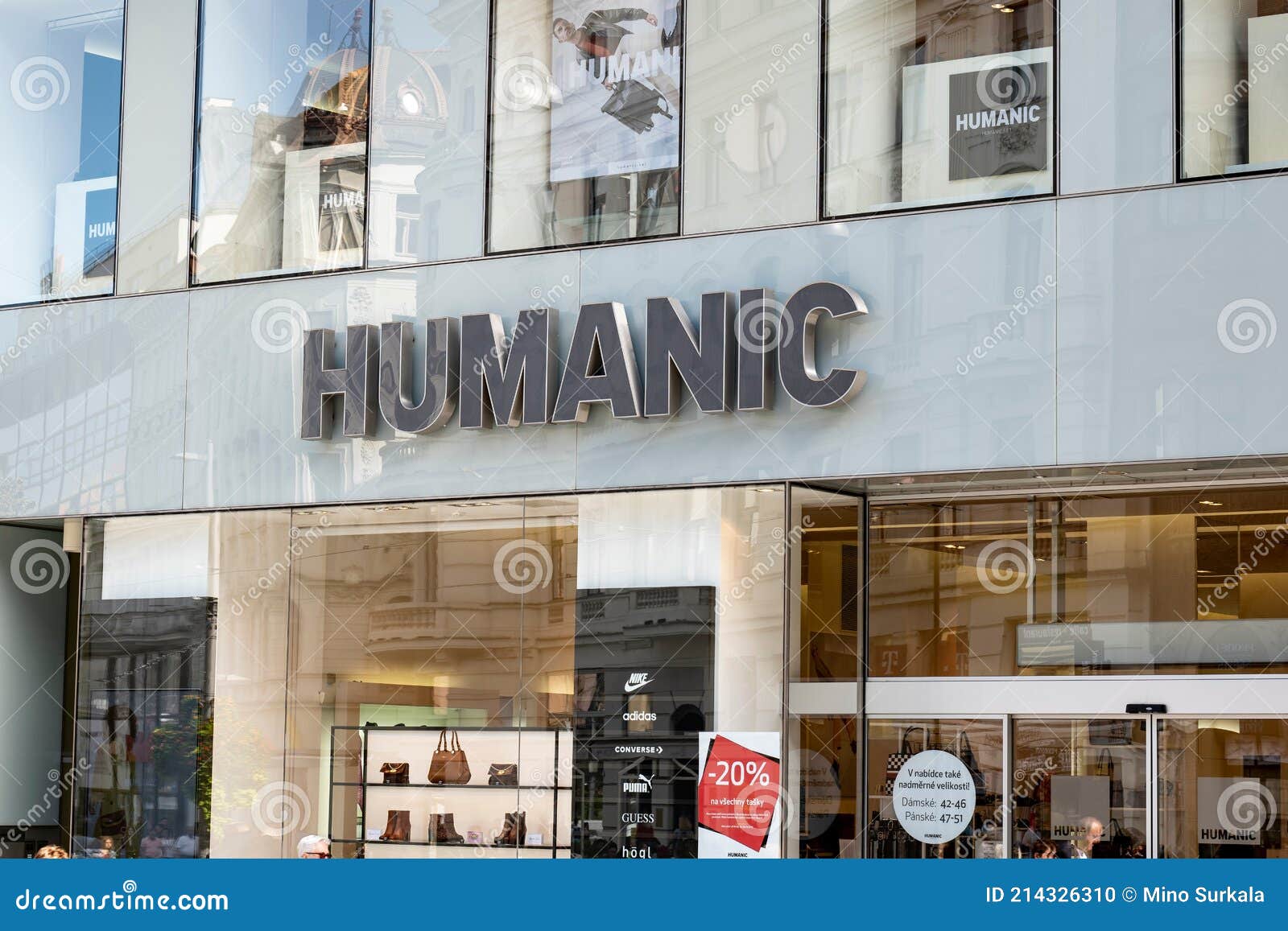 Storefront of the Humanic Outlet in Brno Which Sells Shoes, Sandals and  Footwear for Women and Men Editorial Image - Image of grey, reflection:  214326310