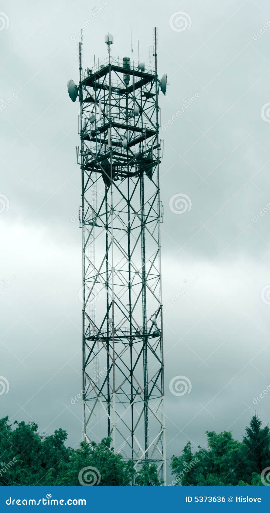Broadcast antenna stock photo. Image of microwave, technology 5373636