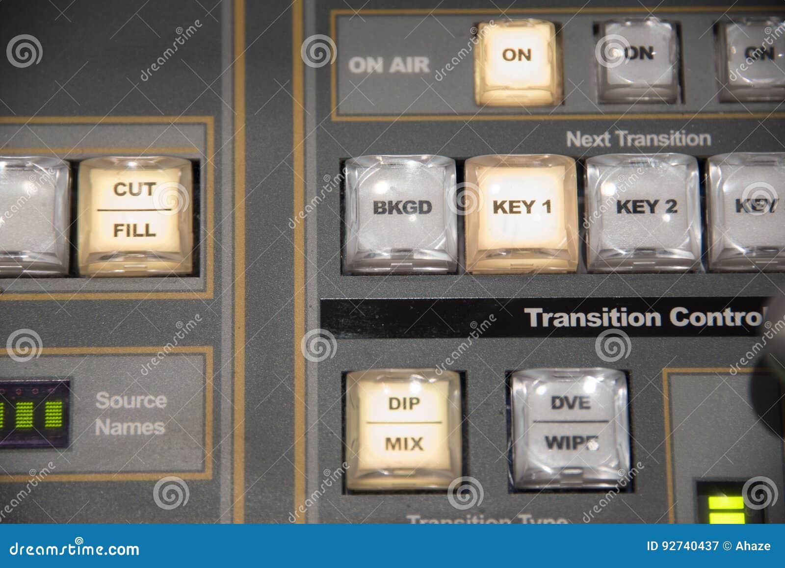 Broadcast Television Video Production Switcher Stock Image Image of