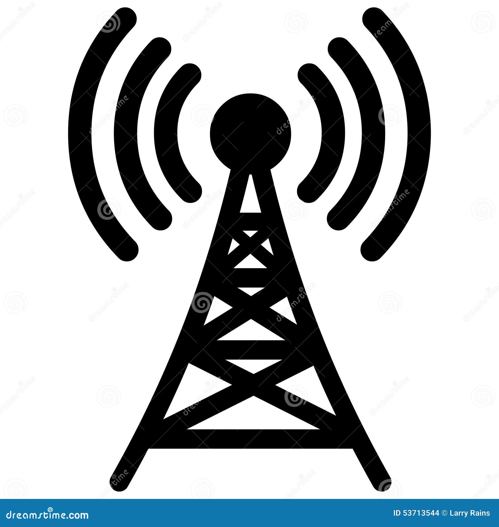 Broadcast Tower Stock Vector Image 53713544