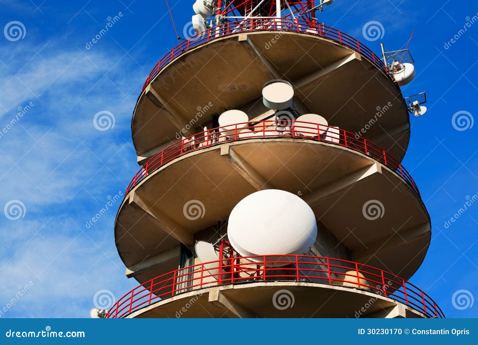broadcasting tower and antennas