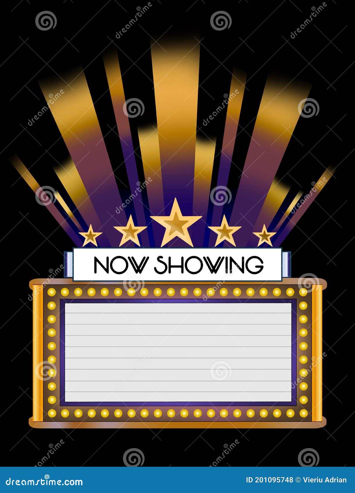 now showing marquee sign