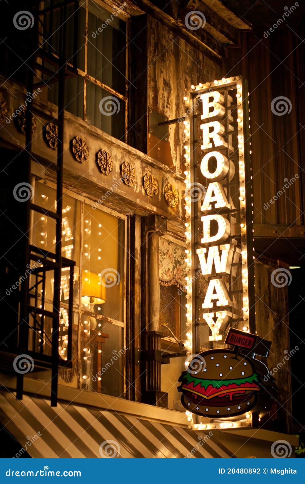 Broadway Sign Editorial Photography - Image: 20480892