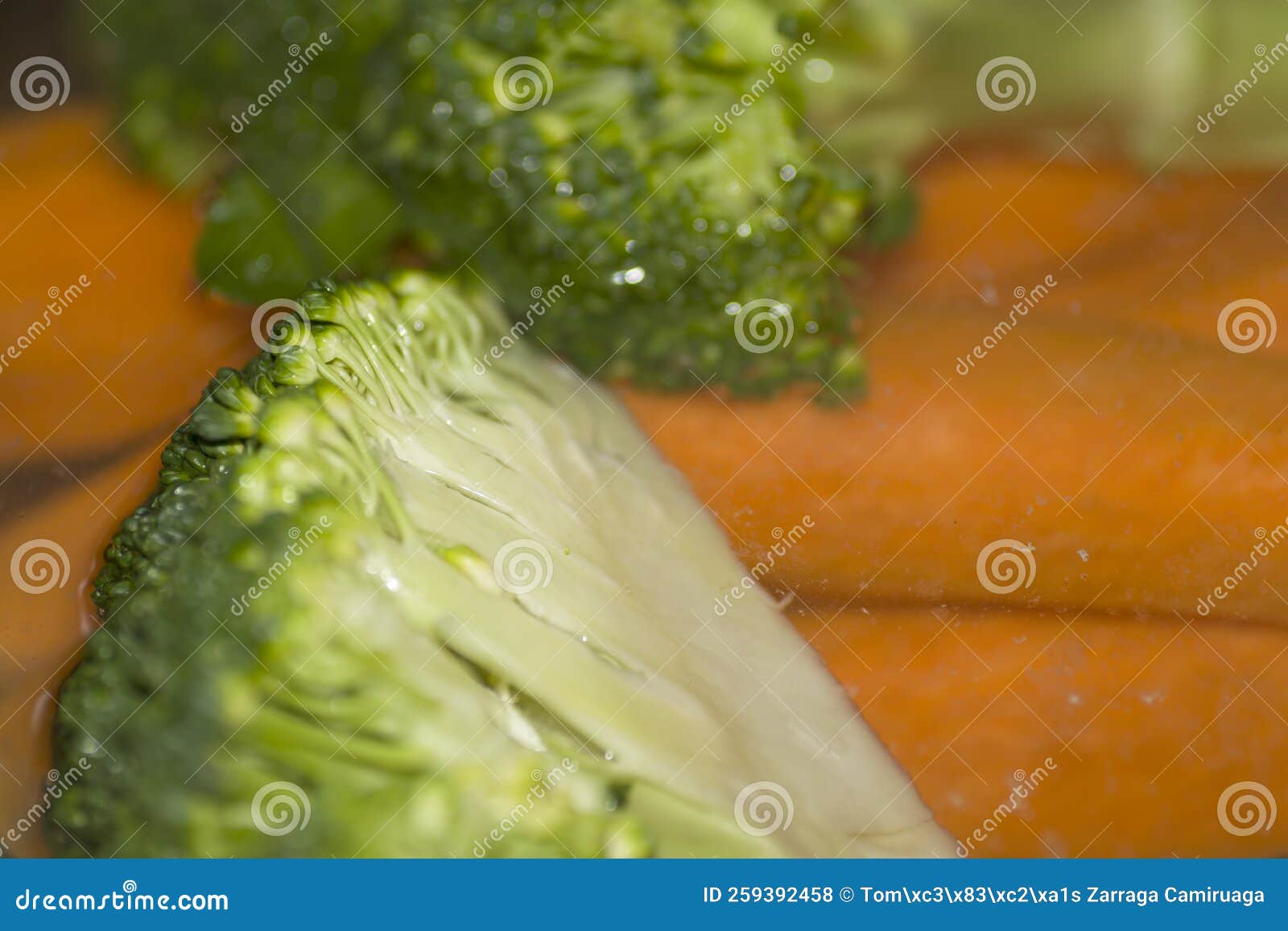Broccoli and Carrots Boiling in the Pot Stock Photo Image of broccoli