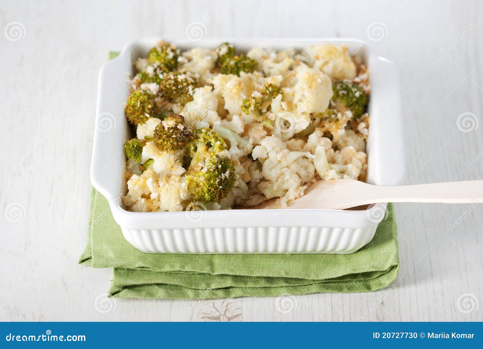 Broccoli and Cauliflower Gratin Stock Photo Image of healthy, ready 20727730