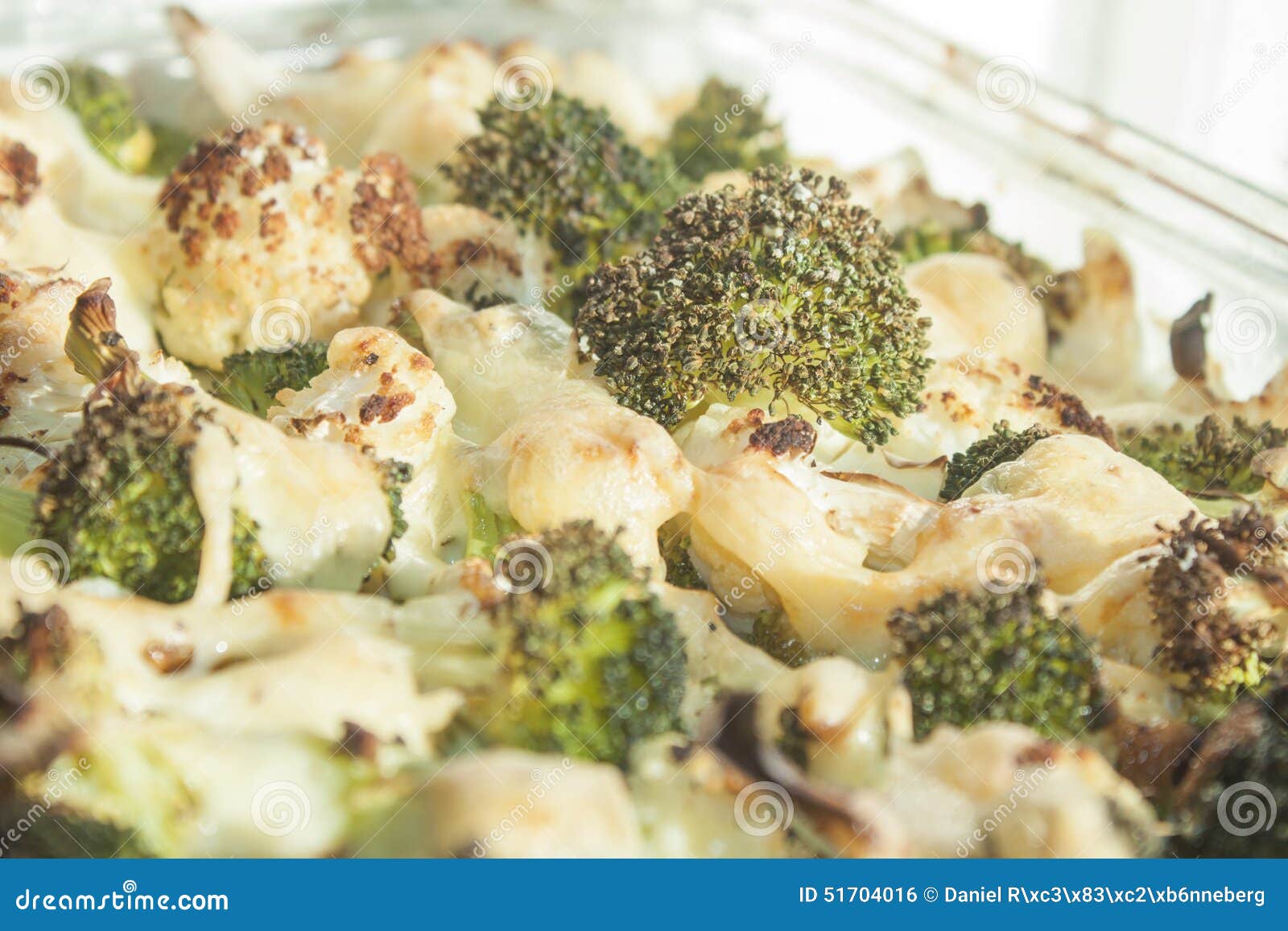 Broccoli and Cauliflower Gratin Stock Photo Image of gourmet, cream