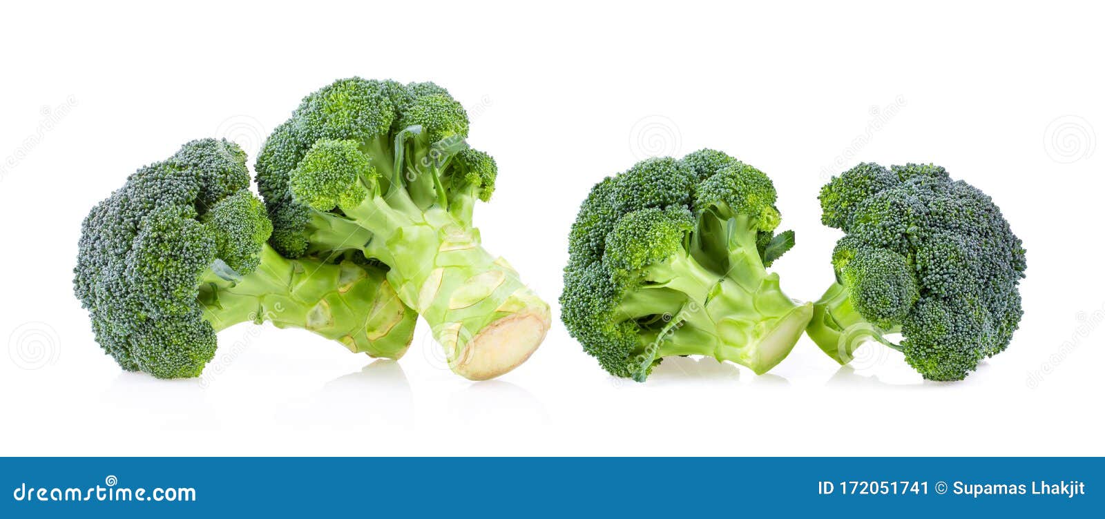 Broccoli isolated on white stock image. Image of object 172051741