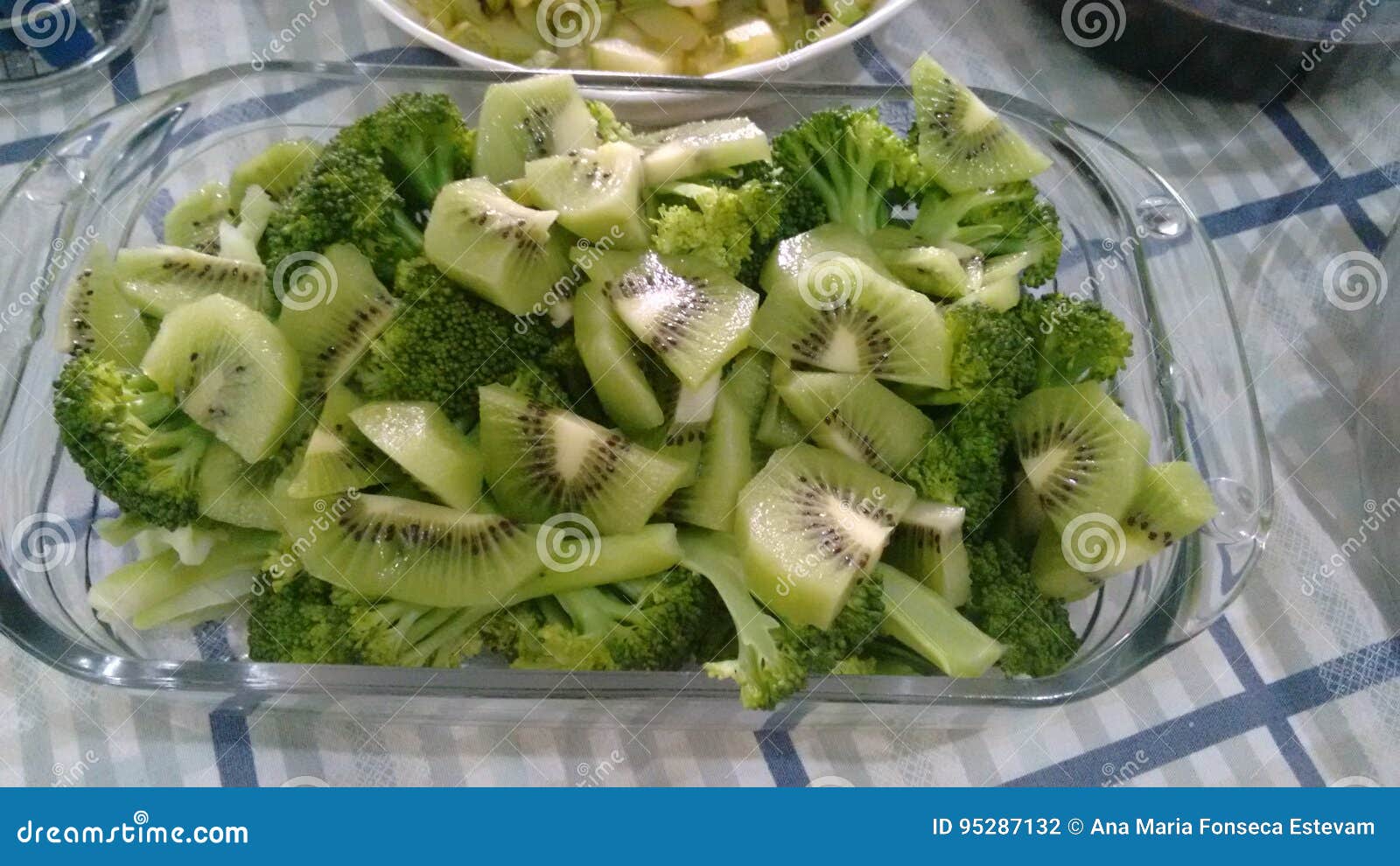 Broccoli and kiwi stock photo. Image of vegetable, nature 95287132