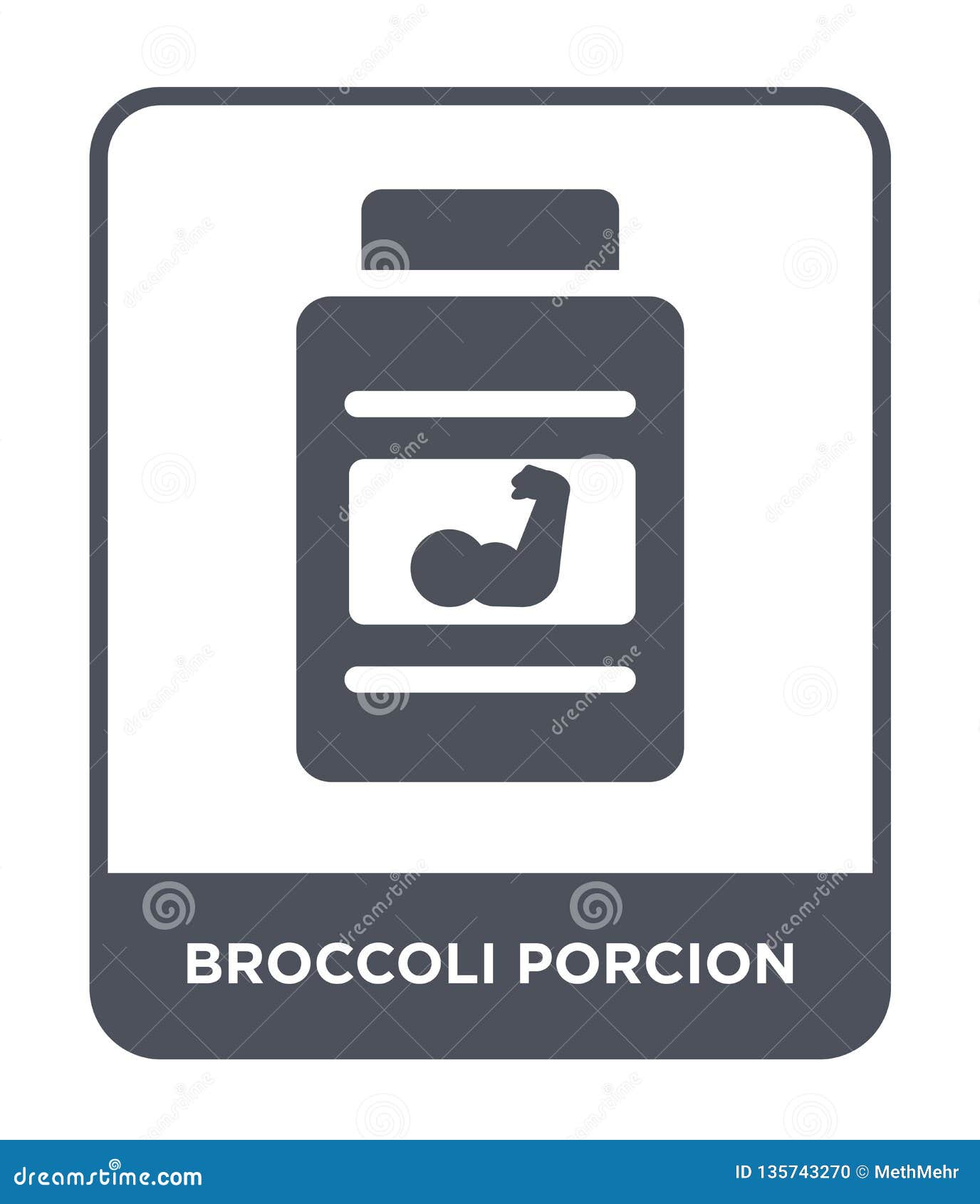 broccoli porcion icon in trendy  style. broccoli porcion icon  on white background. broccoli porcion  icon