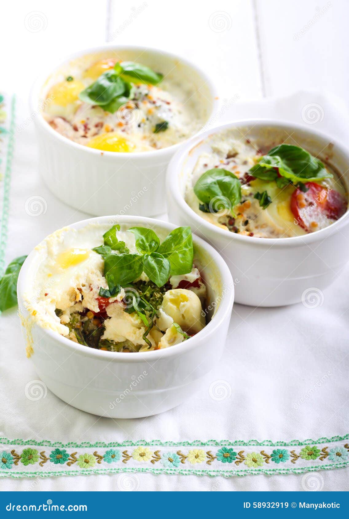 Broccoli, Tomato and Egg Bake Stock Image Image of breakfast