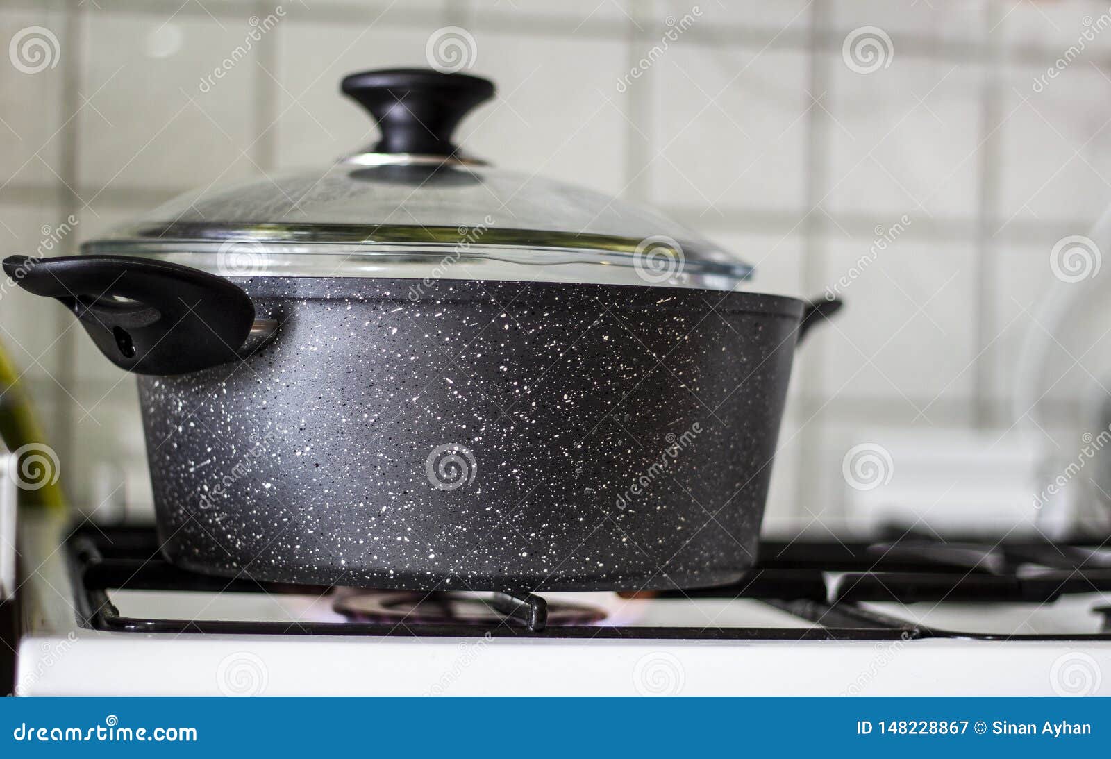 broccoli vegetable boiling in the pot
