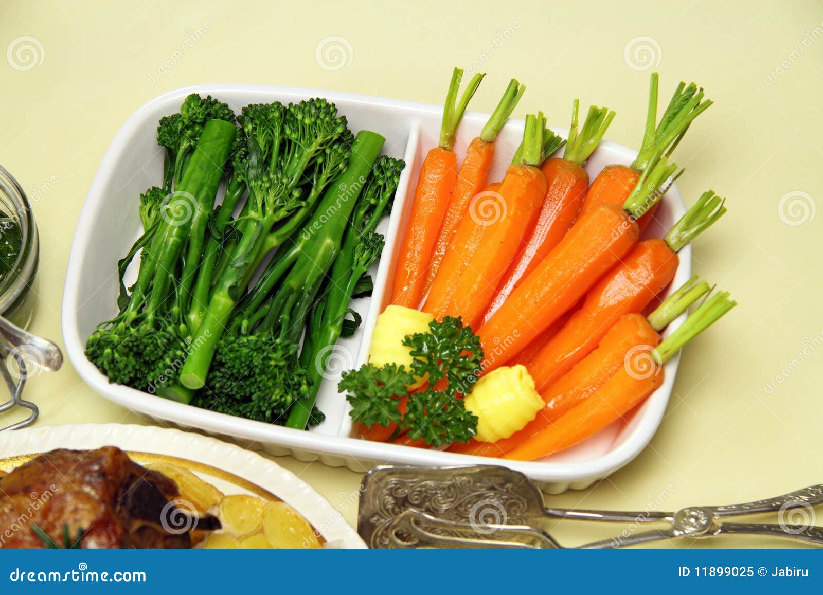 broccolini and carrots