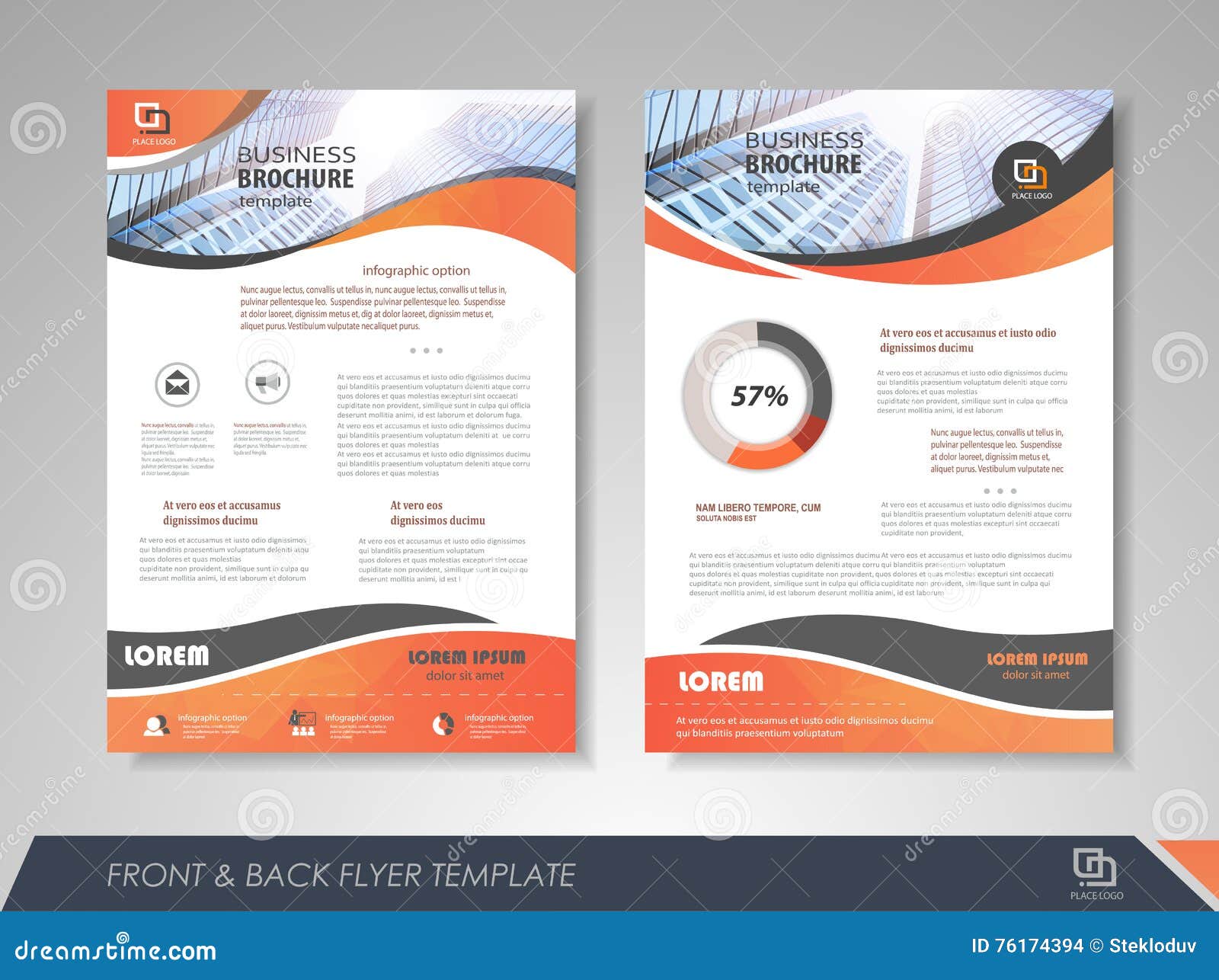 Brochure design stock vector. Illustration of blank, book - 76174394