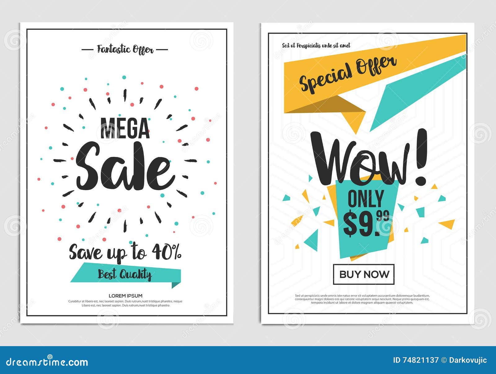 brochure design template stock vector illustration of retail flyer template