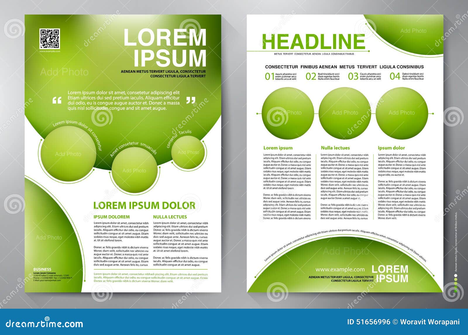 Brochure Design Template Illustration Megapixl