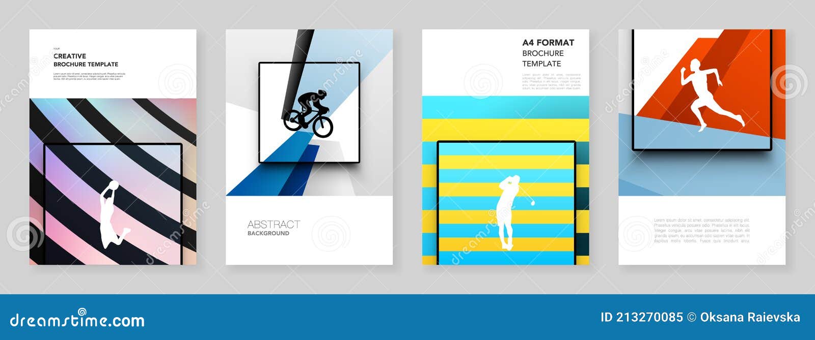A4 Brochure Layout of Covers Templates for Flyer Leaflet, A4 Brochure Design,  Presentation, Magazine Cover, Book Stock Vector - Illustration of design,  magazine: 213270085