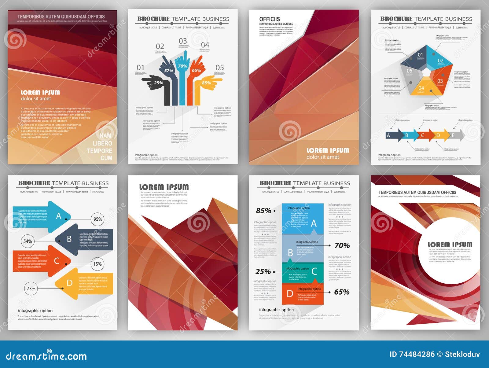 Brochure Template with Charts and Graphs Stock Vector Illustration of Brochure Template with Charts and Graphs Stock Vector Illustration of