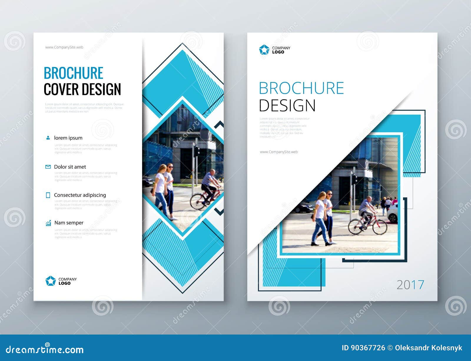 Brochure Template Layout Design Corporate Business Annual Report Catalog Magazine Flyer Mockup Creative Modern Stock Vector Illustration Of Background Concept