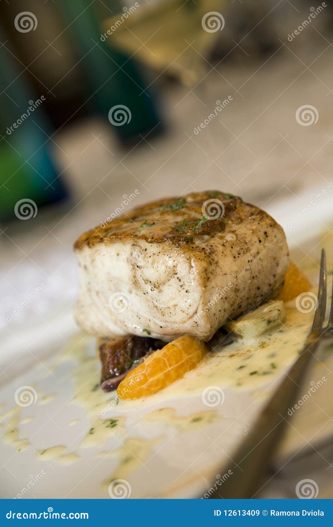 Broiled Sea Bass with Citrus and Beets Stock Image Image of cooking