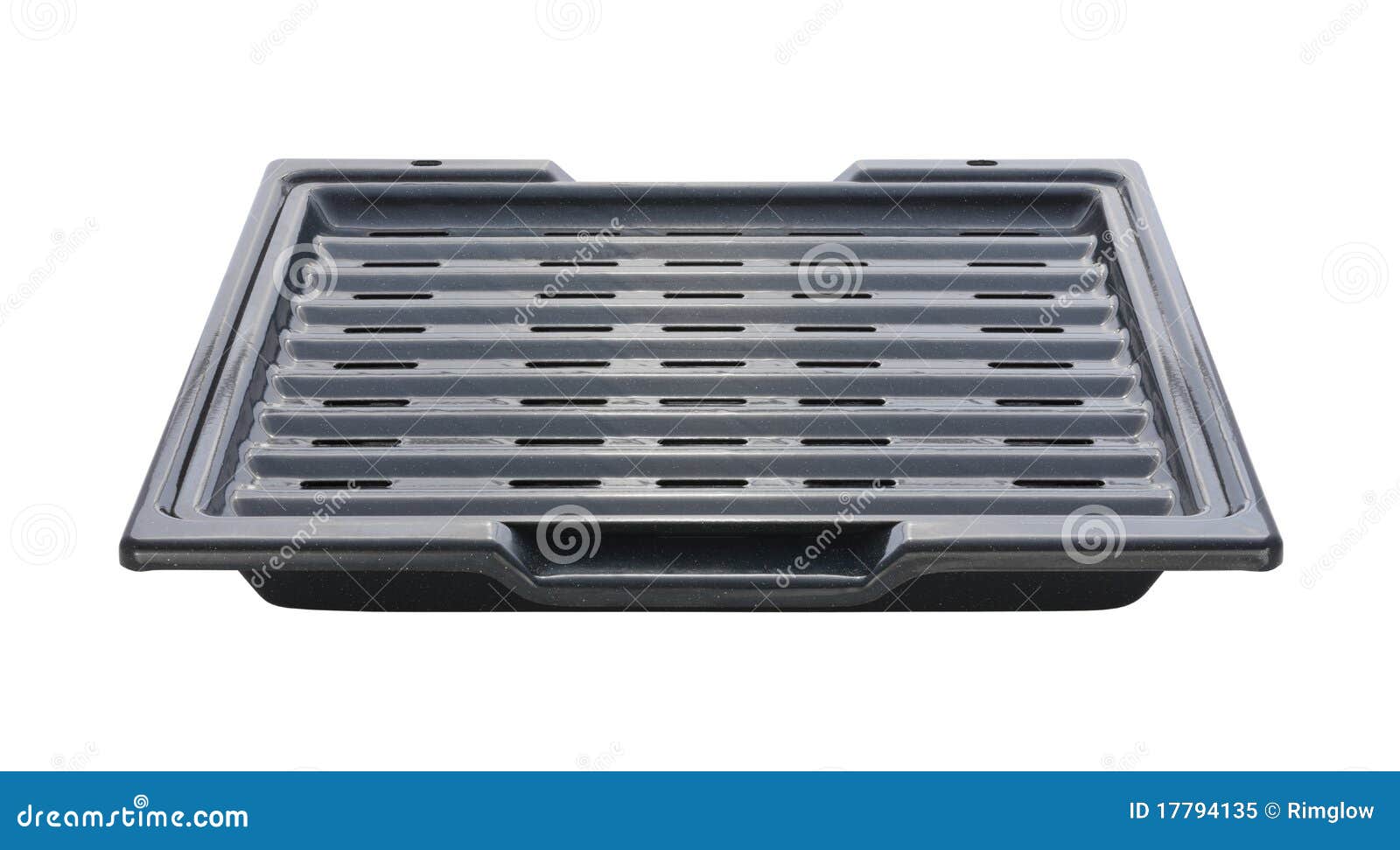 Broiling Pan Isolated with a Clipping Path Stock Image Image of