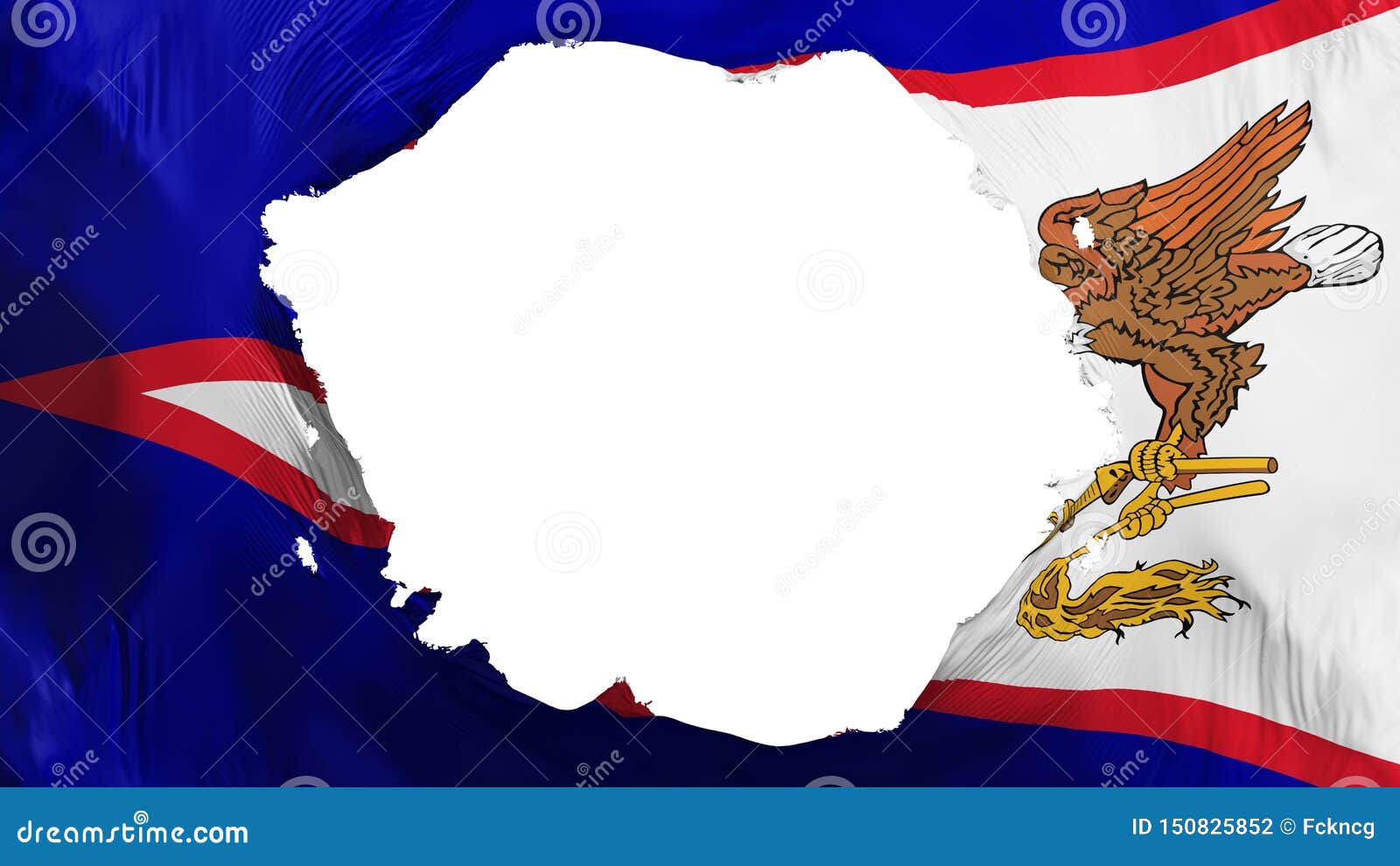 Broken American Samoa State Flag Stock Illustration Illustration Of Fabric Americansamoa 150825852