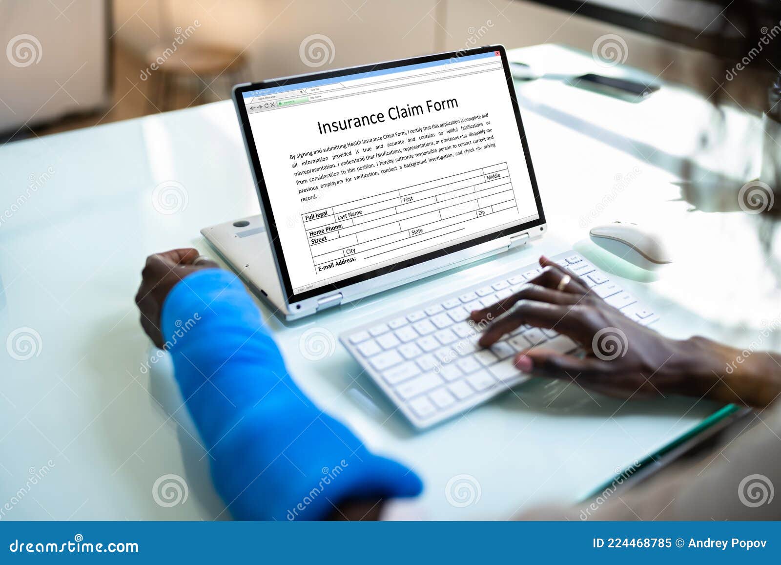 Broken Arm Injured Worker Compensation Coverage. Stock Image Image of broken, business 224468785