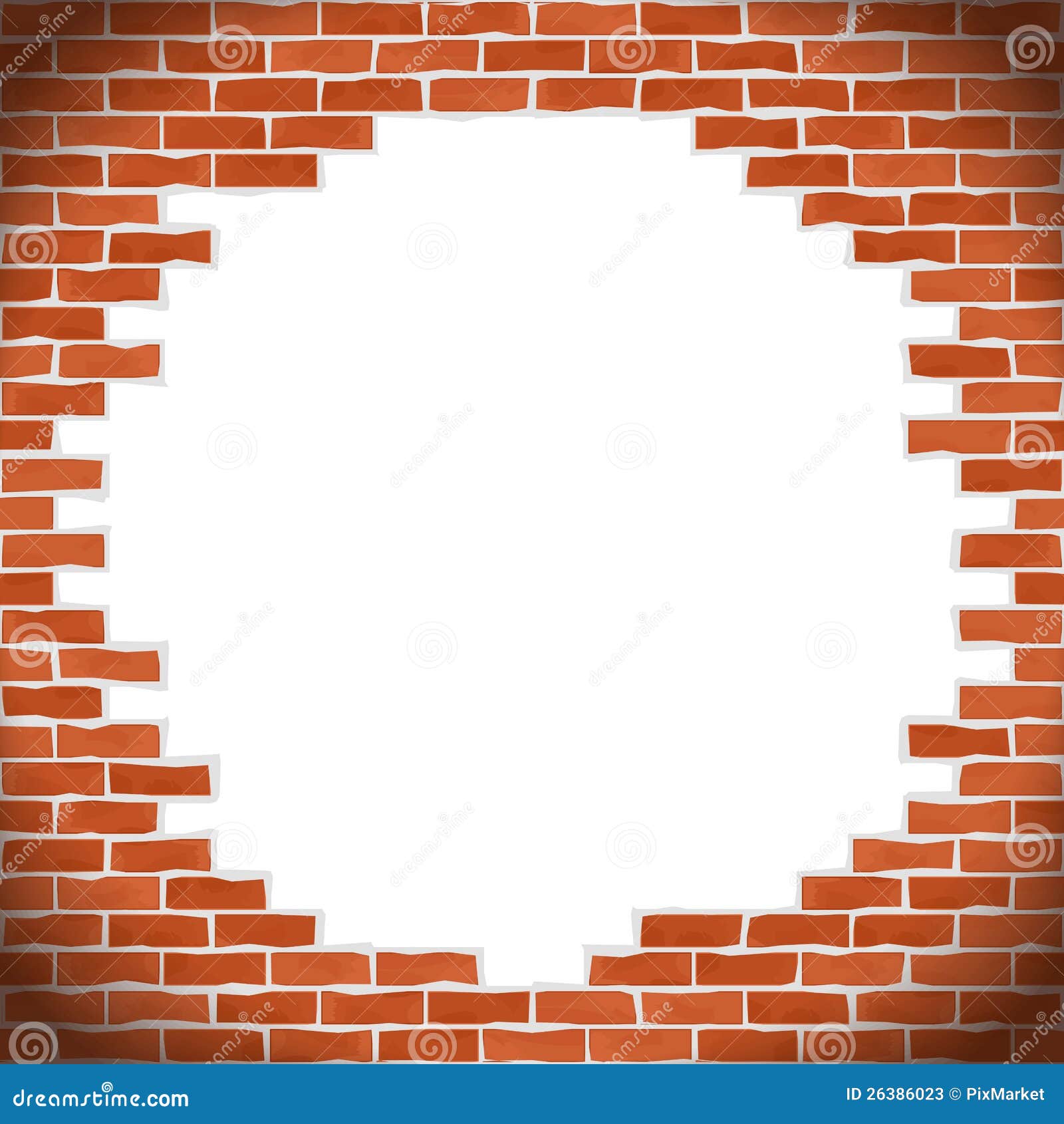 Broken Brick Wall Stock Photos - Image: 26386023