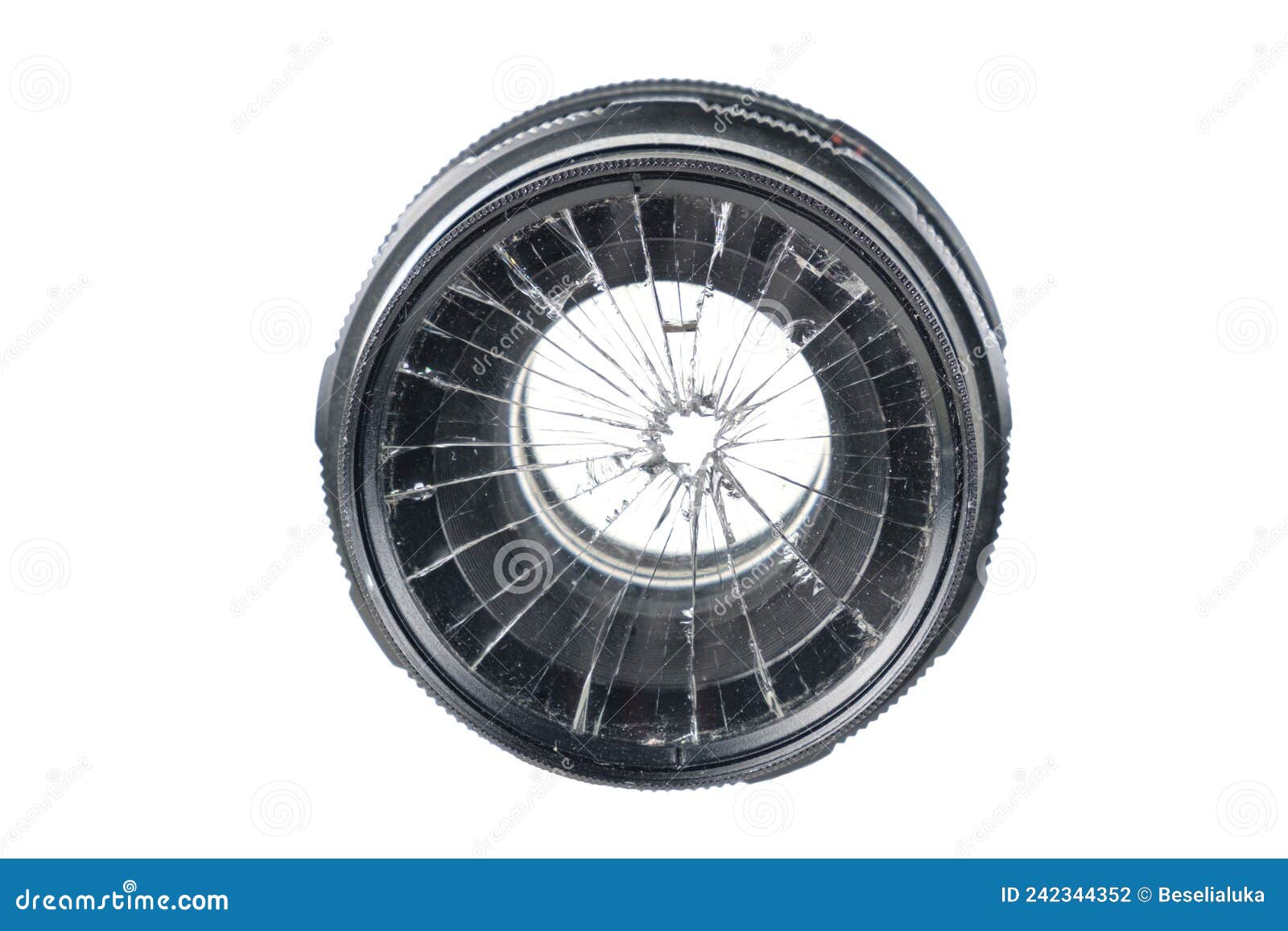 Broken camera lens stock photo. Image of lens, dslr 242344352